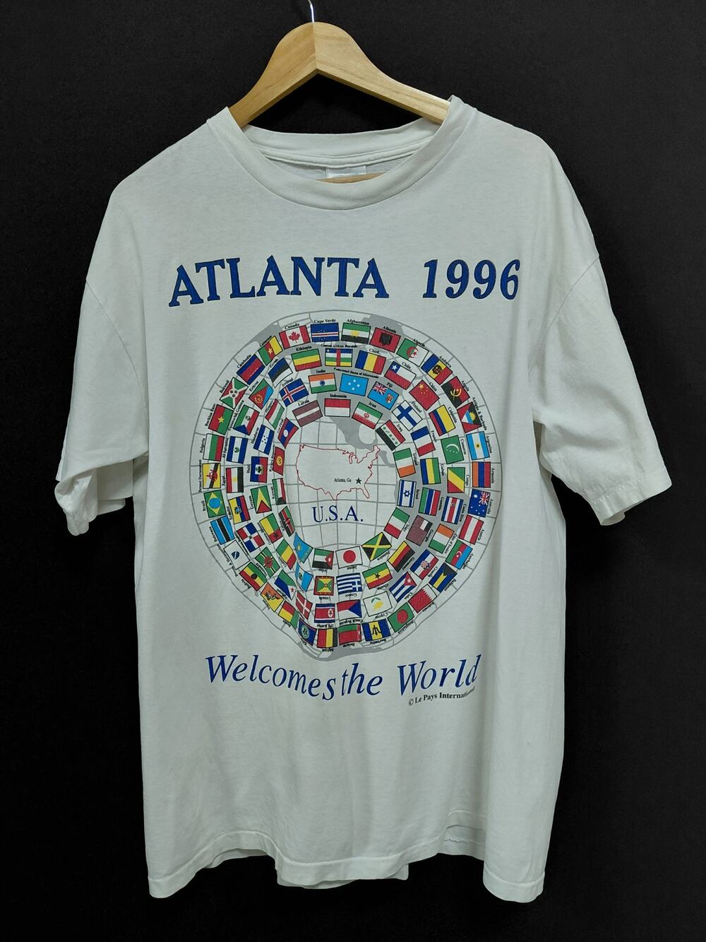 Atlanta 1996 Olympics “Welcomes the World” Vintage Graphic T-Shirt Men’s XL